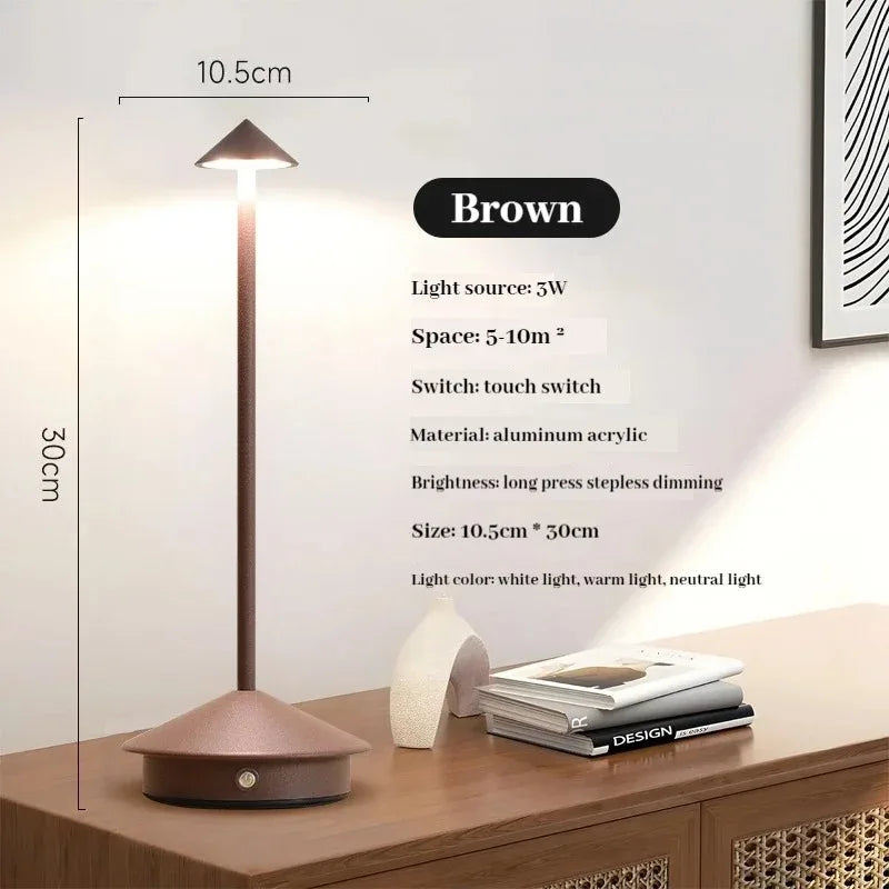 Rechargeable LED Table Light Wireless Desk Night Bedside Lamp