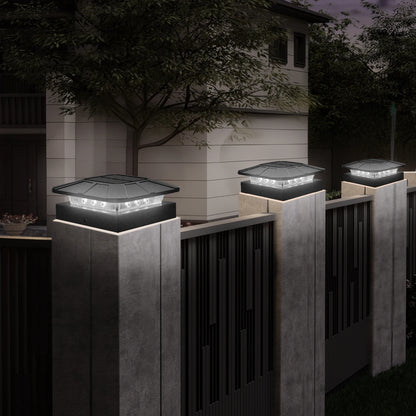 Solar Post Cap Lights Outdoor Waterproof LED Deck Lights