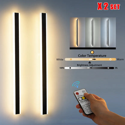 Garden LED Wall Light Remote Dimming Outdoor Lighting
