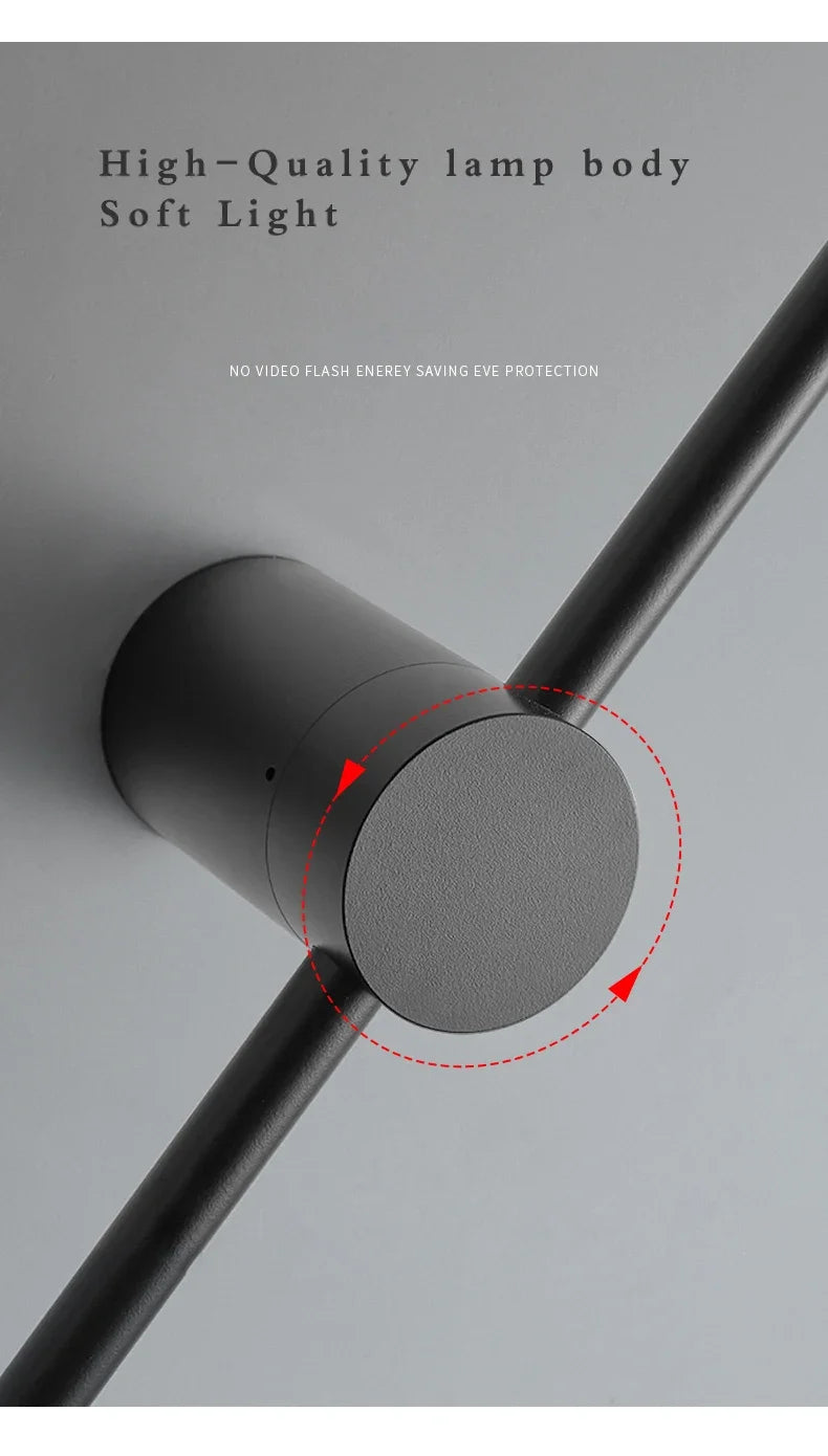 Nordic Art Design Minimalist Long Line Wall Lamps Modern