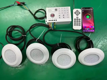 RGB LED Pool Light 12W Bluetooth APP Control Lamp