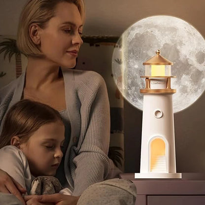 Moon Lamp Projection Lighthouse Lamps Night Light