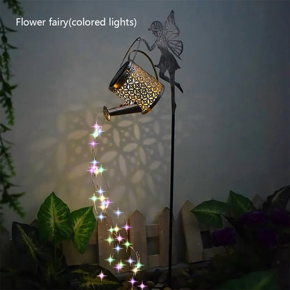 Solar Watering Can Light Outdoor Garden Decoration