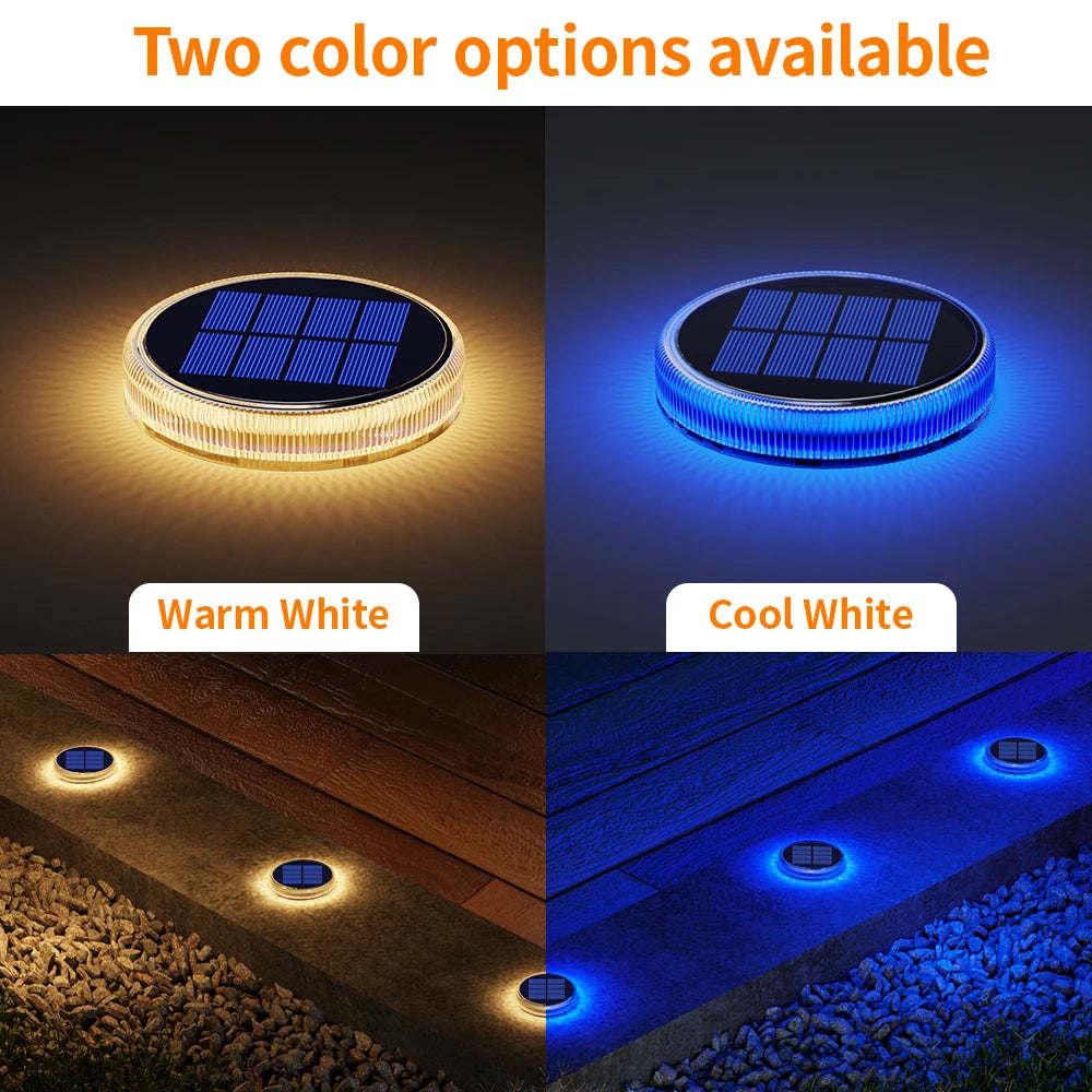 Solar Deck Lights Outdoor Waterproof LED Dock Lighting