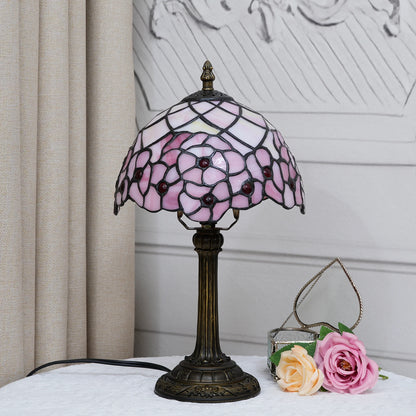 Tiffany Cherry Blossom Lamp Stained Glass Table Lamp