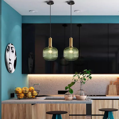 Simple Retro Single Head Ceiling Chandelier Creative  Light