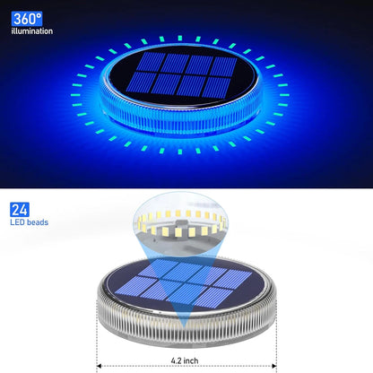 Solar Deck Lights Outdoor Waterproof LED Dock Lighting