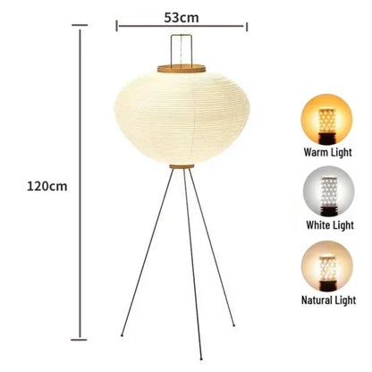 Japanese Noguchi Akari Rice Paper Floor Lamp