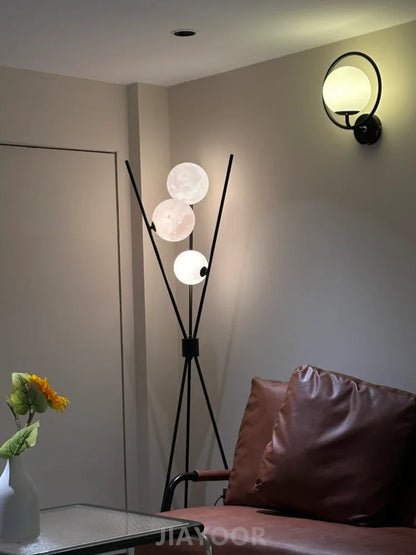 Nordic Living Room Sofa Floor Lamp Modern Creative Moon