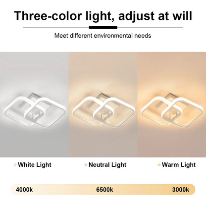 Modern LED Ceiling Lights Square Aisle Lamps