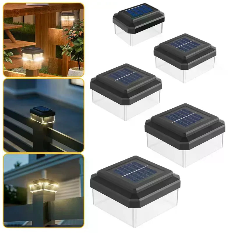 1Pcs IP65 Waterproof Solar Fence Lamp Solar LED Light