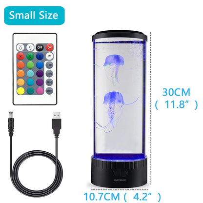 Jellyfish Lamp Color Changing Remote Control  Aquarium Tank
