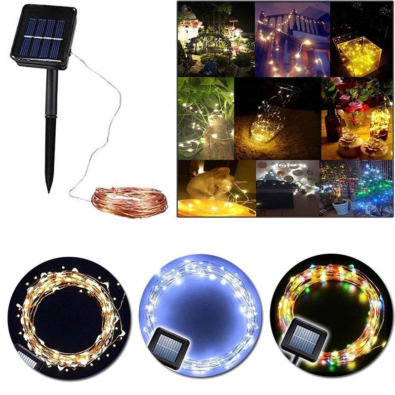 LED Solar Light Outdoor Garden Fairy String Light Led Twinkle