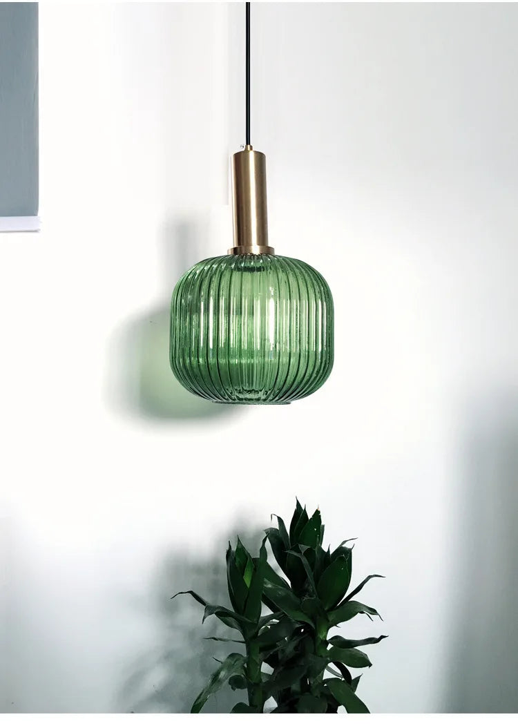 Simple Retro Single Head Ceiling Chandelier Creative  Light