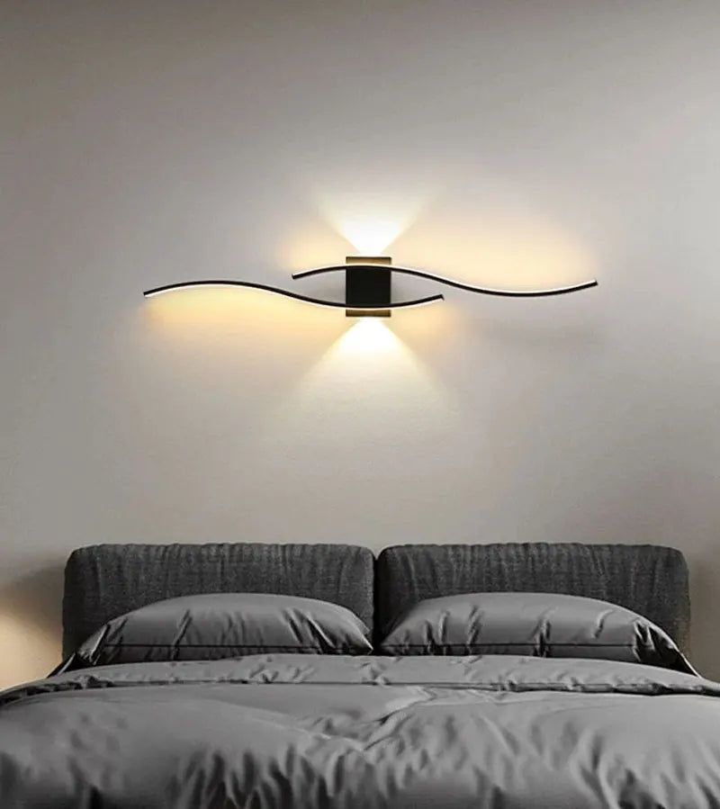 Long Strip LED Wall Lamps for Bedroom Living Room Indoor