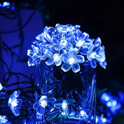 Solar Cherry Blossom Garden Blossom Lights Garlands