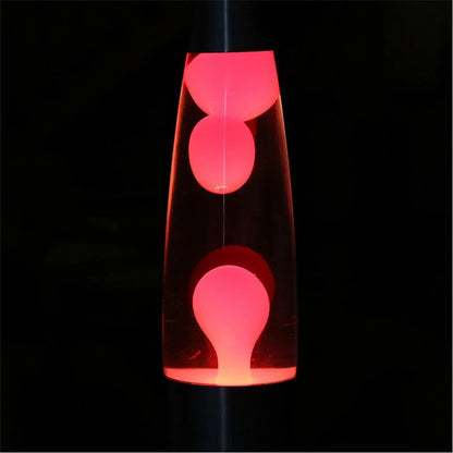 Jellyfish Decorative Lamp Metal Base Volcanic Lava Night Light