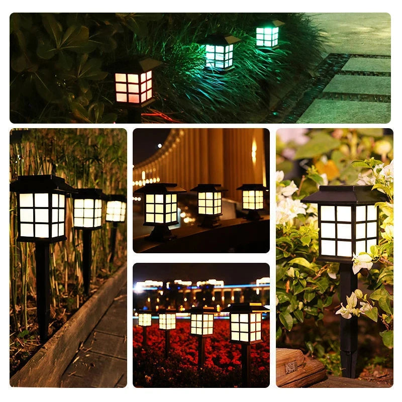 8 Pack Solar Pathway Garden Lights Outdoor Waterproof