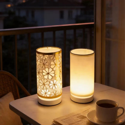 Modern Nordic Style Fabric Desk Lamp, USB Powered