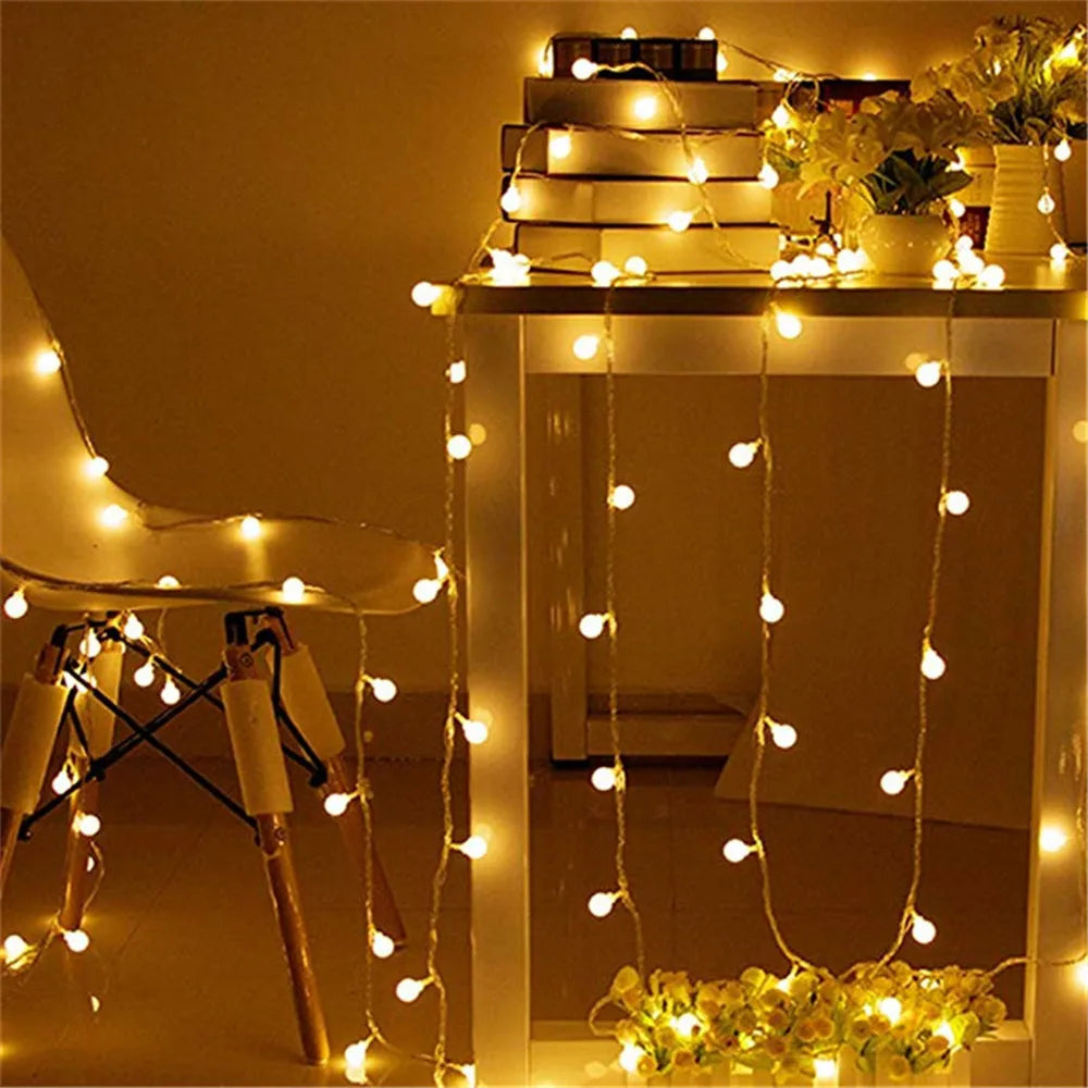 Cherry Balls LED Fairy String Lights Garland Decoration