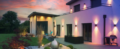 Tuya Outdoor Wall Light, Smart RGBCW Porch Lights