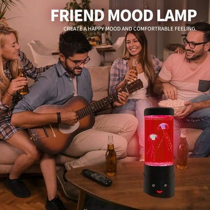LED Lava Volcano Lamp with Remote Control RGB Light