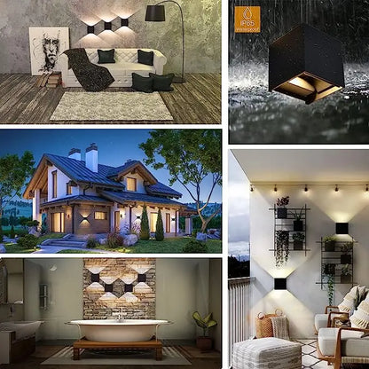 Tuya Outdoor Wall Light, Smart RGBCW Porch Lights