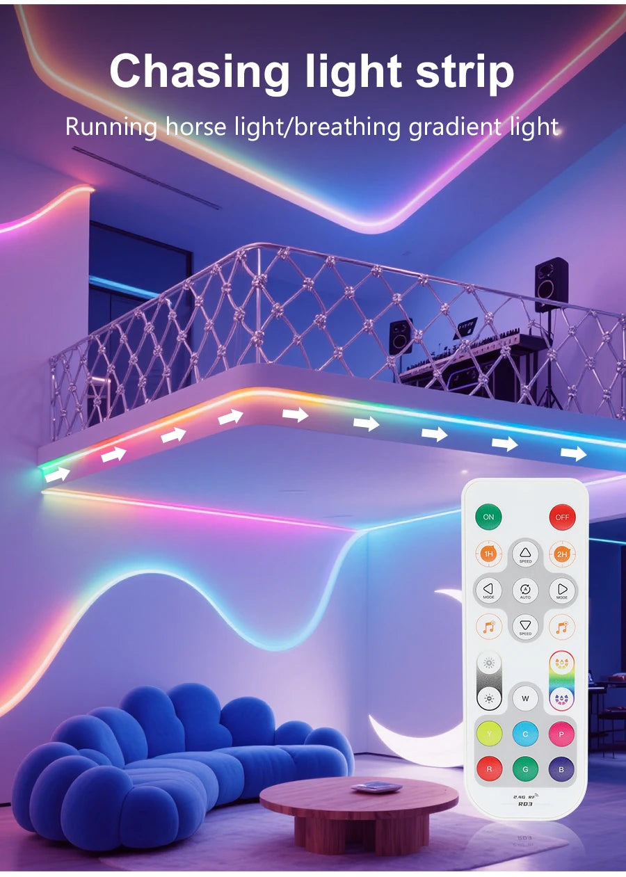 RGBIC COB LED Strip Addressable COB LED Strip