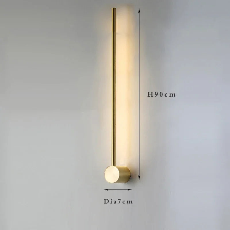 Nordic Art Design Minimalist Long Line Wall Lamps Modern