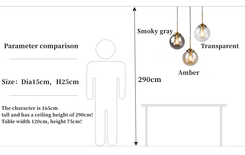 Modern Luxury Metal Chandelier Nordic Creative LED Glass