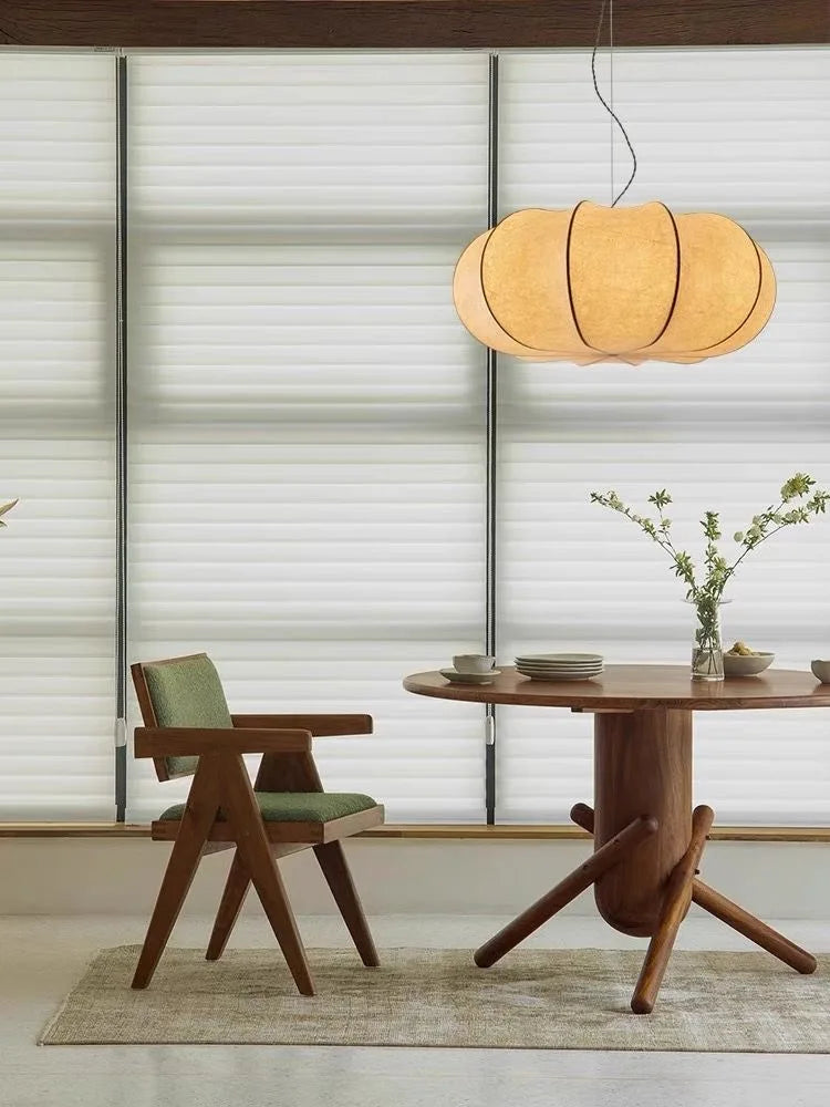 Japanese Style Wabi-sabi Style Silk Chandelier Lights