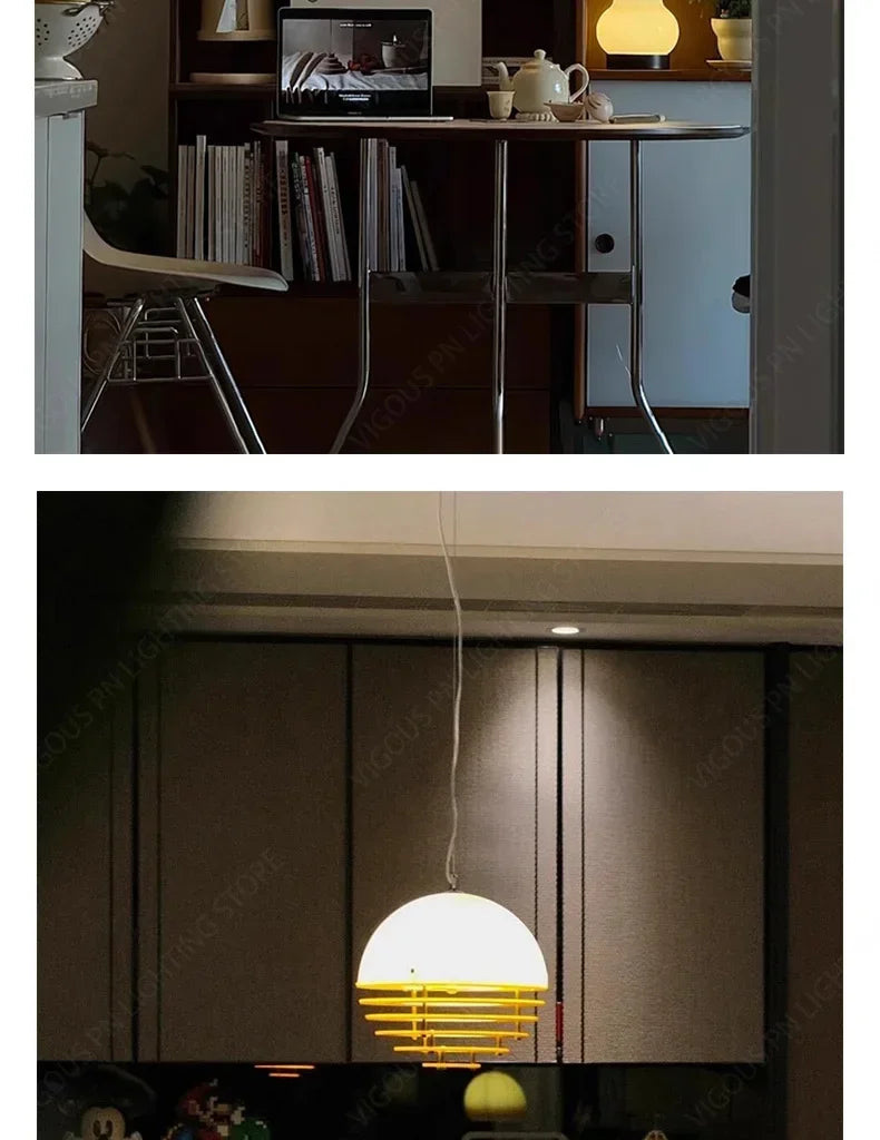 Nordic Danish Sunset Orange Restaurant Bar Pendant Lamp