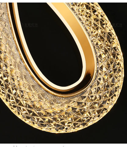Modern Crystal LED Pendant Lamps Indoor Lighting For Home Decor