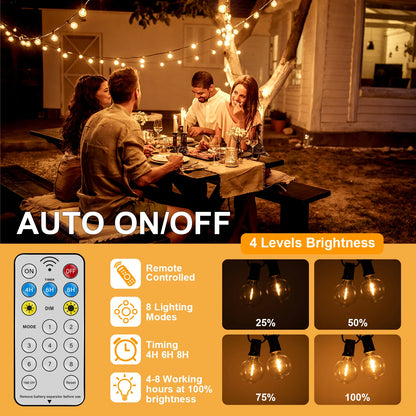 Waterproof Shatterproof Solar Hanging Lights for Backyard Bistro Decoration Light