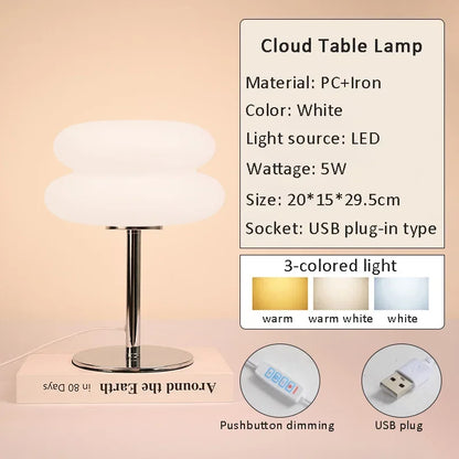 LED Table Lamp Trichromatic Dimming Eye Protection Night Light