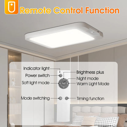Rechargeable Ceiling Light with Remote Lights Motion