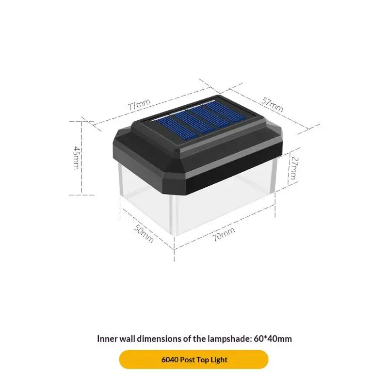 1Pcs IP65 Waterproof Solar Fence Lamp Solar LED Light