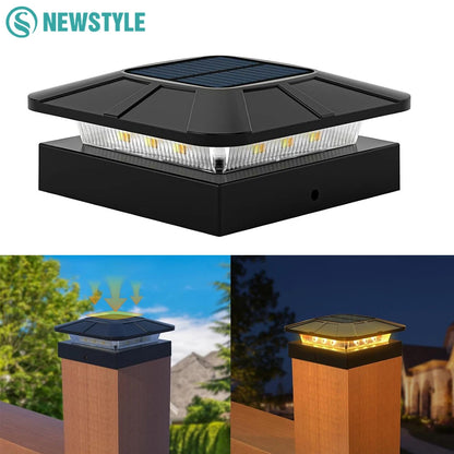 Solar Post Cap Lights Outdoor Waterproof LED Deck Lights