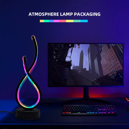 Modern LED Desk Lamp with USB Power Adjustable Lighting