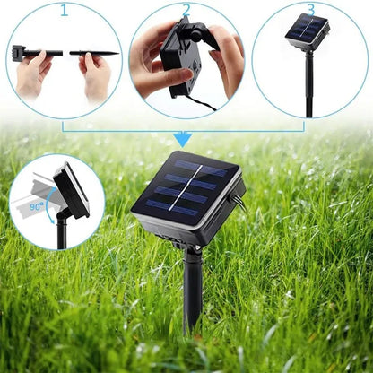 100LED Solar String Flowers Fairy Lights Outdoor Solar String Lights
