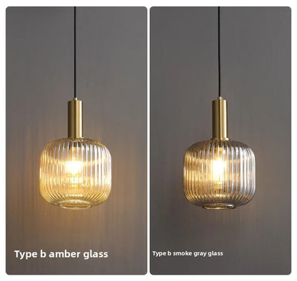 Simple Retro Single Head Ceiling Chandelier Creative  Light
