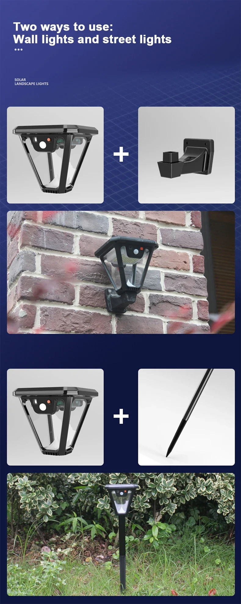 5500K Outdoor Solar Spotlight Garden Decor Lights Solar Camping