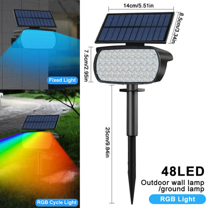 Solar Powered Wall Light Auto On/Off for Yard Garden Pathway