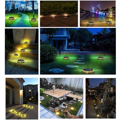 Solar LED Underground Light Outdoor Garden Ground Lights