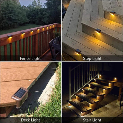 Solar Deck Lights LED Waterproof Outdoor Solar LED Step Lights