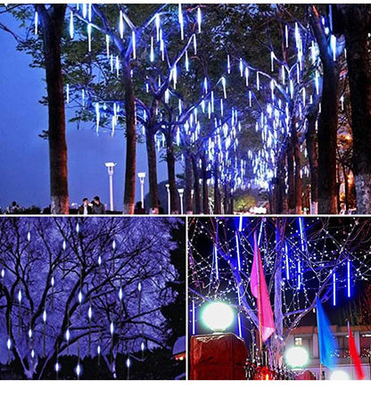 Solar Meteor Shower Lights Outdoor Meteor Lights 10Tubes