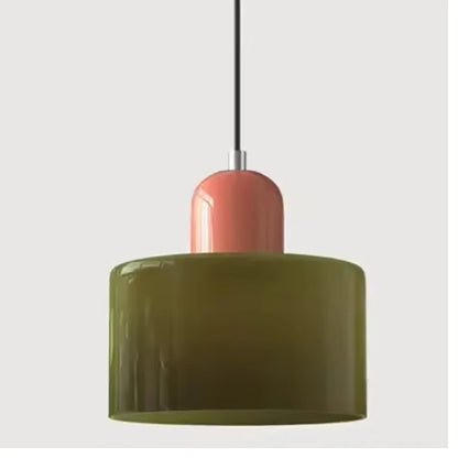 Nordic Modern Glass Bedroom Bedside Long Line Small Chandelier