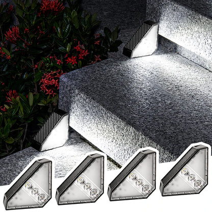 Solar-Powered Step Lights, Outdoor Stair Lights, Step Lights