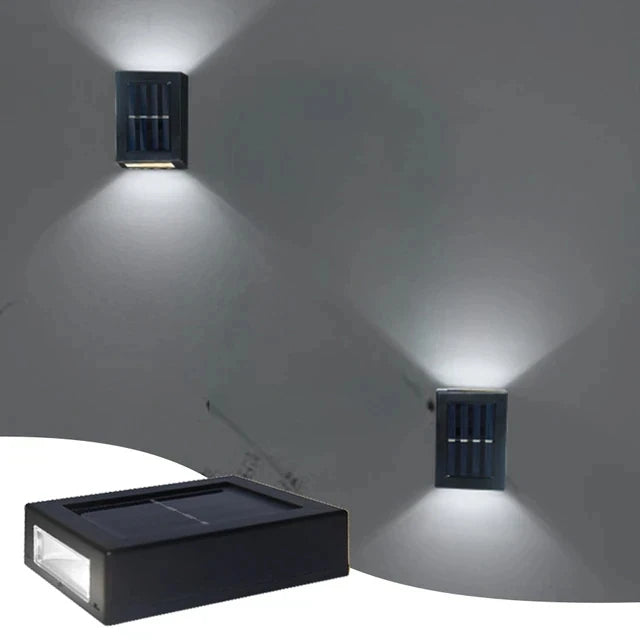 Solar Up and Down Spot Lights Outdoor Street Wall Light Lamp