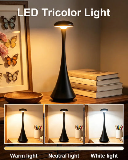 New Mushroom Table Lamp Rechargeable Wireless Touch Lamp
